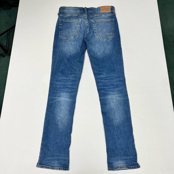 Aero Women Slim Straight Leg Jeans Blue Stretch Medium Wash Low Rise Denim 28/30 - Picture 6 of 11